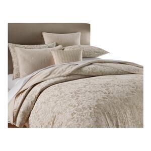 Hotel Collection Foglia 3 Pc Duvet Cover Set Beige King